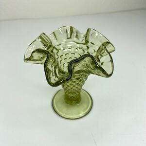 Vintage Green Glass Vase